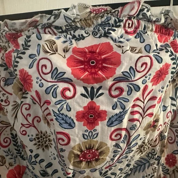 Anthropologie Forever That Girl Vibrant Floral Strapless Dress - Picture 2 of 6